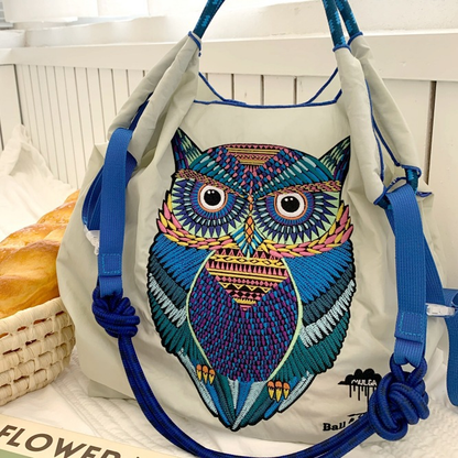 Ball&Chain 系列包款｜HT-113 淺灰色貓頭鷹 中號
