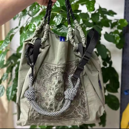 Ball&Chain 系列包款｜HT-113 軍綠色腰果花 中號