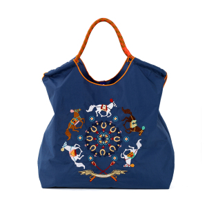 Ball&Chain 系列包款｜HT-293 HT-293藏青色跑馬 中號