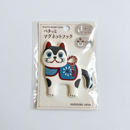Kusuguru貓咪狗子造型冰箱貼PVC鐵板磁鐵貼卡通動物磁吸掛勾528｜狛犬9124