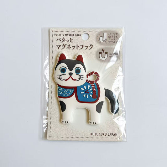 Kusuguru貓咪狗子造型冰箱貼PVC鐵板磁鐵貼卡通動物磁吸掛勾528｜狛犬9124