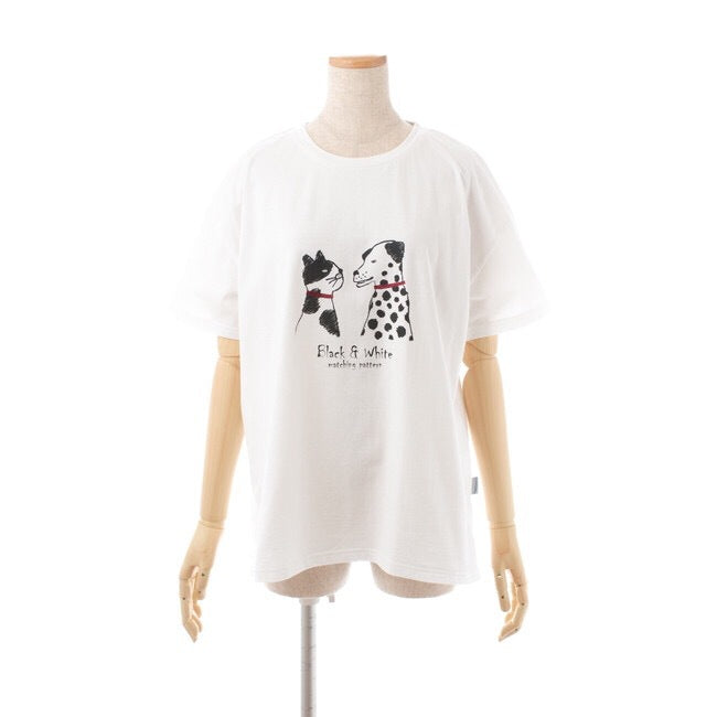 日本原單KUSUGURU品牌新款純棉居家服休閒棉T｜白色／單一尺寸