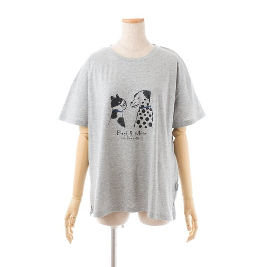 日本原單KUSUGURU品牌新款純棉居家服休閒棉T｜灰色／單一尺寸