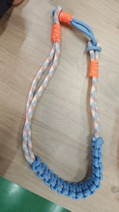 HT-276淡云蜜橘編織肩帶·半編款