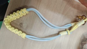 HT-276奶黃薄荷編織肩帶·半編款